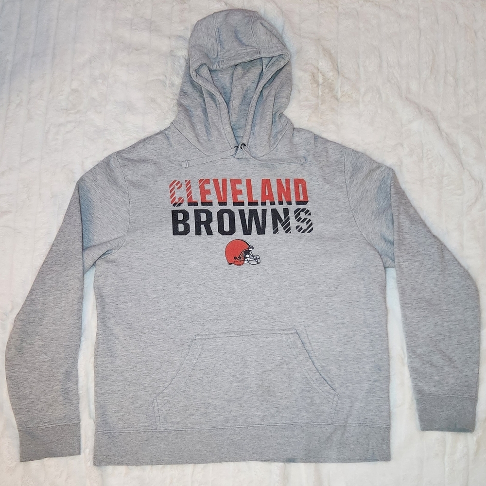 Cleveland Browns Fanatics Branded Fade Out Fitted Pullover Hoodie XL